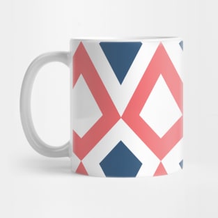 Pink and Blue Diamond Seamless Pattern 008#002 Mug